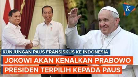 Jokowi Akan Perkenalkan Prabowo sebagai Presiden Terpilih kepada Paus Fransiskus