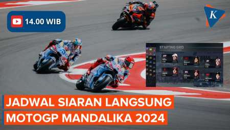 Jadwal Live Streaming dan Starting Grid MotoGP Indonesia 2024, Jokowi Bakal Nonton Langsung