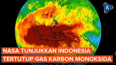 Satelit NASA Tunjukkan Indonesia Tertutup Gas Karbon Monoksida