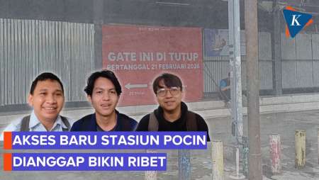 Akses Baru Stasiun Pondok Cina Dikeluhkan Penumpang