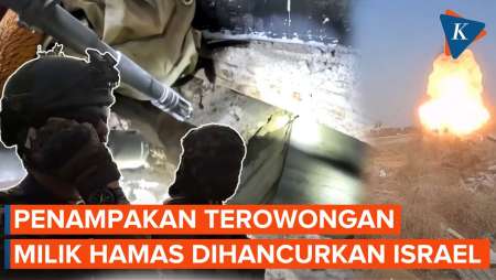 Detik-detik Israel Hancurkan Terowongan Hamas