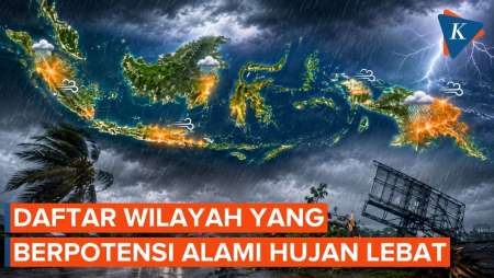 Waspada Cuaca Ekstrem, BMKG Rilis Daftar Wilayah Berpotensi Hujan Lebat 10-13 Agustus