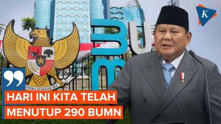 Prabowo Klaim Tutup 290 BUMN Karena Tidak Produktif