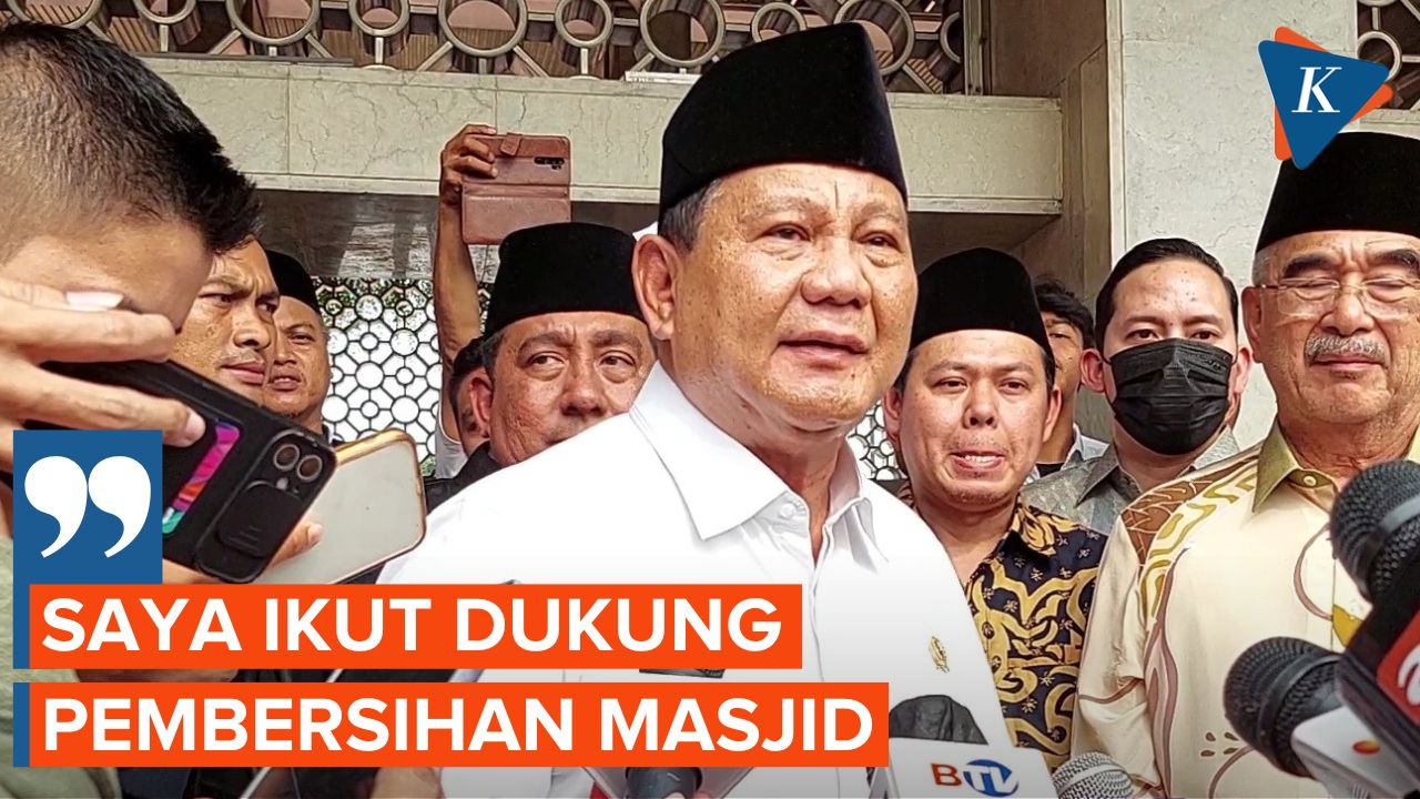 Prabowo Dukung Gerakan Pembersihan Masjid-masjid di Indonesia