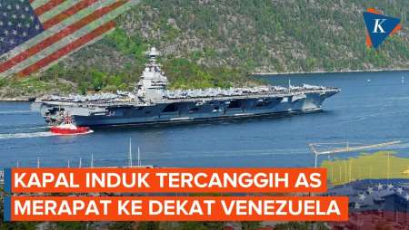 Kapal Induk Terbesar Di Dunia Milik AS Merapat Ke Karibia, Ada Apa?