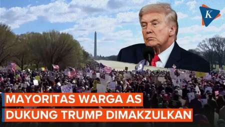 Mayoritas Warga AS Dukung Trump Dimakzulkan Buntut Perang Iran