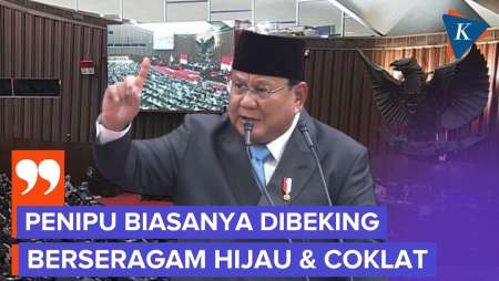 Peringatkan Pelanggar Aturan, Prabowo: Biasanya Bekingnya Berseragam Hijau Dan Coklat