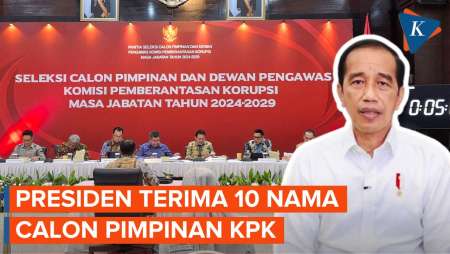 Presiden Jokowi Terima 10 Nama Calon Pimpinan KPK Hasil Seleksi