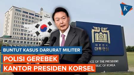 Polisi Gerebek Kantor Presiden Korea Selatan Yoon atas Kasus Darurat Militer