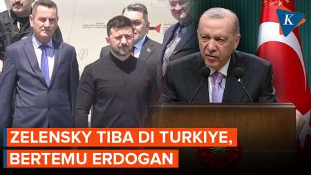 Zelensky Tiba di Turkiye Bertemu Erdogan Saat Perundingan Ukraina-Rusia