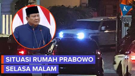 Situasi Terkini di Rumah Prabowo Kertanegara, Dipadati Awak Media
