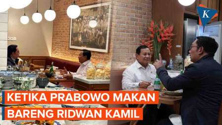 Prabowo Makan Malam Bersama Ridwan Kamil, Ada Apa?