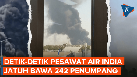 Kronologi Pesawat Air India Jatuh dan Meledak di Permukiman Setelah Lepas Landas