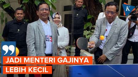 Mahfud Ungkap Hal Berkesan Selama Jadi Menteri Sambil Main Pingpong