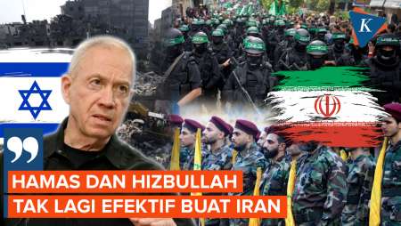 Menhan Israel Klaim Hamas-Hizbullah Tak Lagi Berperan Efektif untuk Iran