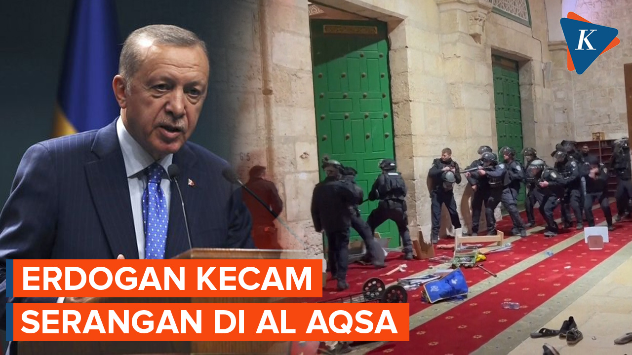 Erdogan Kecam Penyerangan Polisi Israel di Masjid Al Aqsa