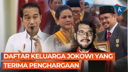 Bobby hingga Anwar Usman, Keluarga Jokowi yang Terima Penghargaan