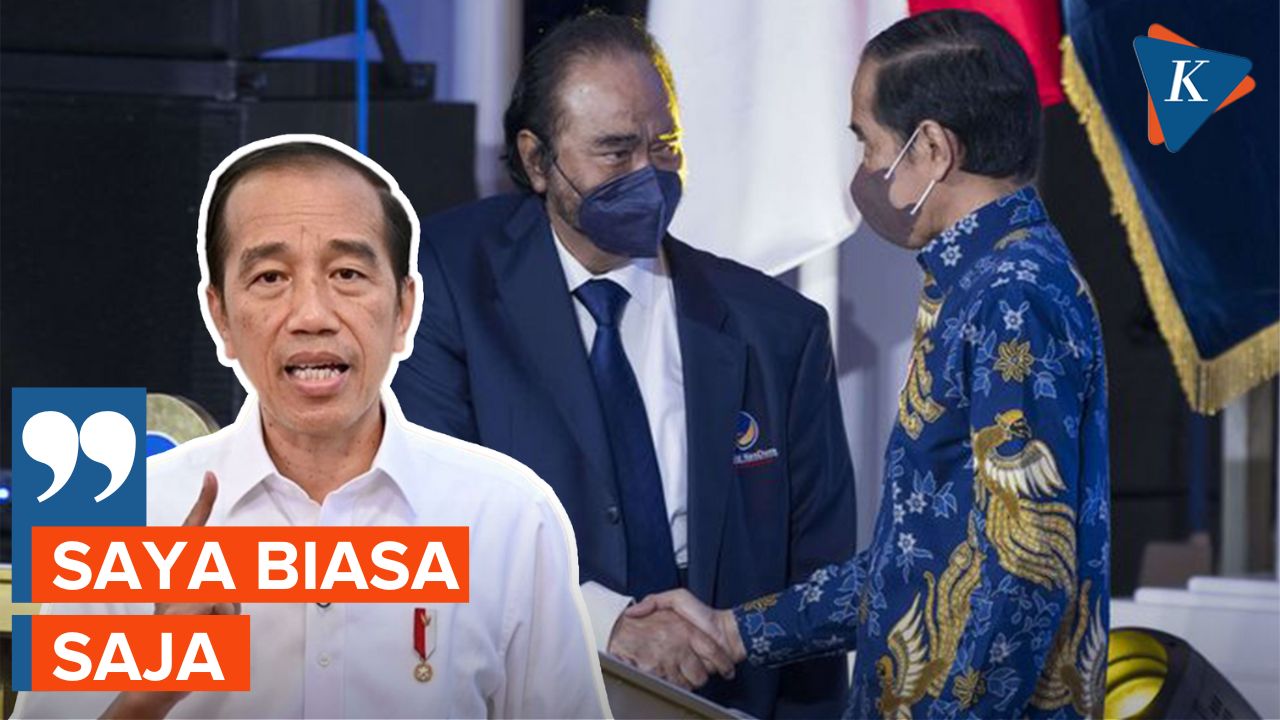 Respons Jokowi soal Hubungannya dengan Surya Paloh