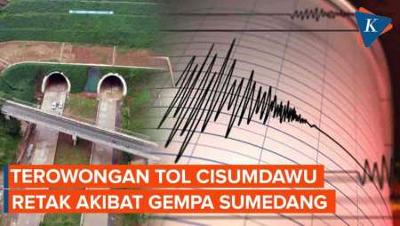 Terowongan Kembar Tol Cisumdawu Retak akibat Gempa Sumedang, Pengelola Pastikan Aman Dilalui