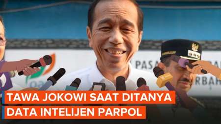 Ditanya soal Data Intelijen Parpol, Jokowi Awali Jawabannya dengan Tawa