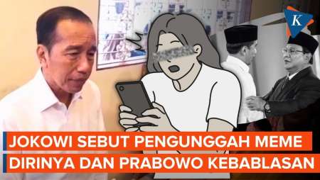Jokowi soal Pengunggah Meme dengan Prabowo: Kebablasan, Kebangetan