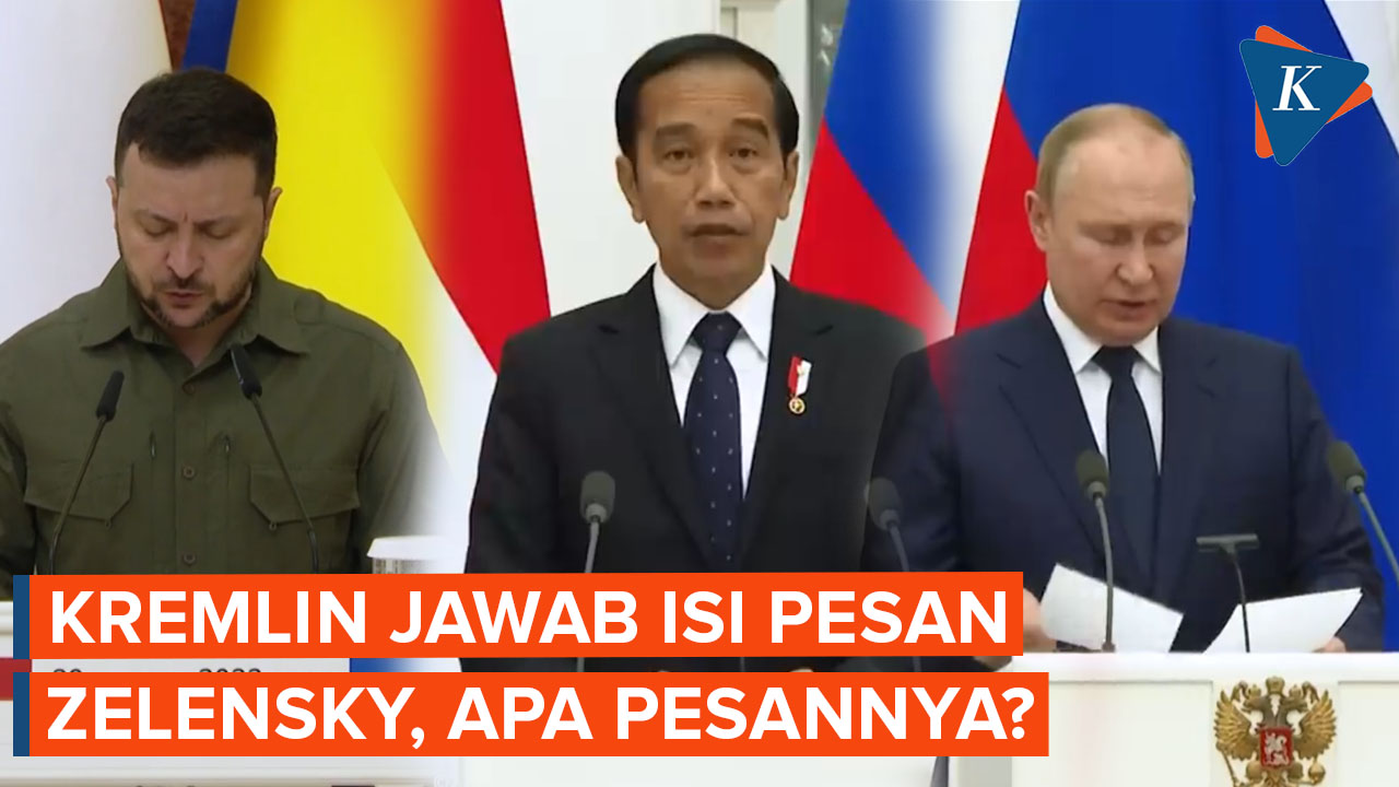 Kremlin Tanggapi soal Pesan Zelensky yang Disampaikan Jokowi ke Putin