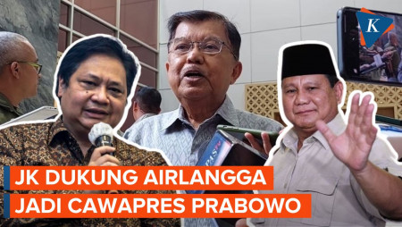 Jusuf Kalla Berharap Airlangga Hartarto Jadi Cawapres Prabowo