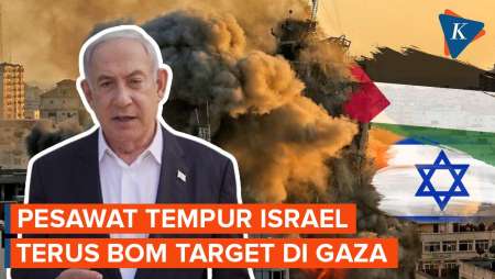 Pesawat Tempur Israel Terus Bombardir Jalur Gaza