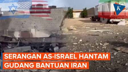 Penampakan Gudang Bantuan Kemanusiaan Iran Hancur Dihantam Serangan AS-Israel