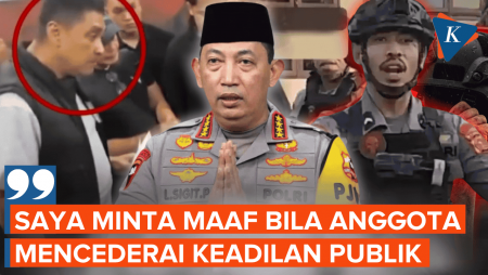 Momen Kapolri Meminta Maaf Atas Kelakuan Anggotanya Terhadap Publik