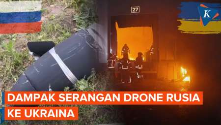 Drone Rusia Gempur Wilayah Ukraina, Hantam Apartemen dan Picu Kebakaran