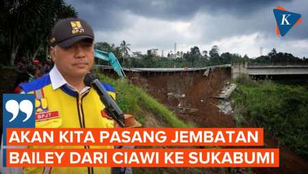 Jalan Tol Bocimi Longsor, BPJT Akan Pasang Jembatan Baja Sementara