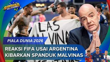 Reaksi FIFA Lihat Pemain Argentina Kibarkan Spanduk Malvinas, Bakal Jatuhkan Sanksi?