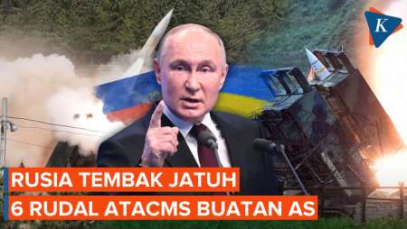 Rusia Tembak Jatuh 6 Rudal ATACMS Buatan AS yang Ditembakkan Ukraina