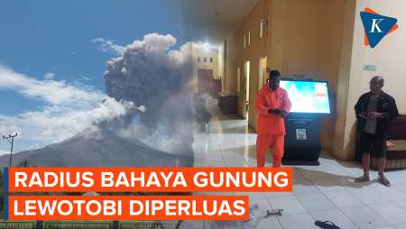 Radius Bahaya Gunung Api Lewotobi Diperluas