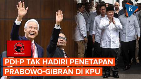 PDI-P Sama Sekali Tak Kirimkan Perwakilan Saat Penetapan Prabowo-Gibran di KPU