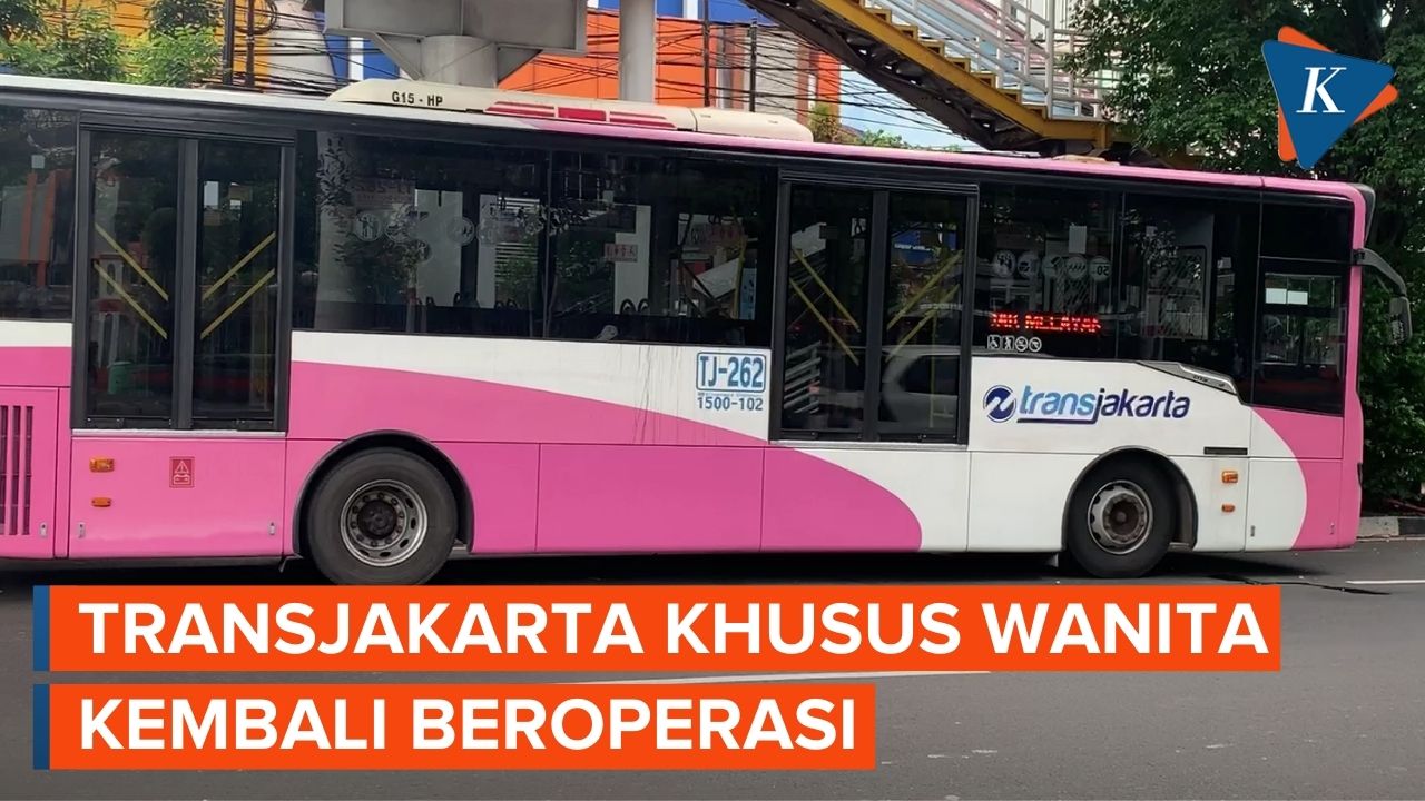 Bus Pink Transjakarta Kembali Beroperasi
