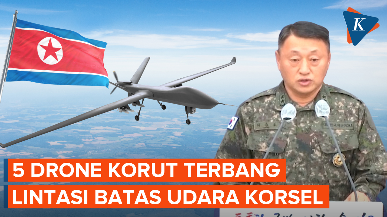 5 Drone Korea Utara Melintas Lewati Batas Udara Korea Selatan