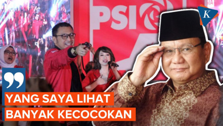 Prabowo Merasa Cocok dengan PSI, Tak Masalah Datangi Partai Kecil