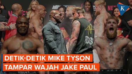 Momen Mike Tyson Tampar Jake Paul dalam 