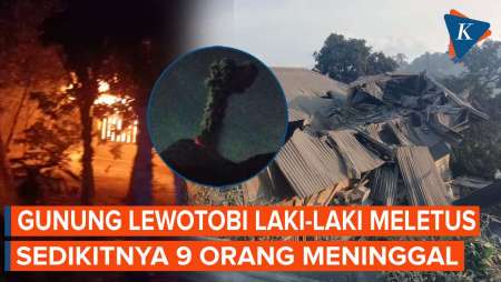 Suasana Mencekam Sesaat Setelah Letusan Gunung Lewotobi Laki-laki, 10 Orang Tewas