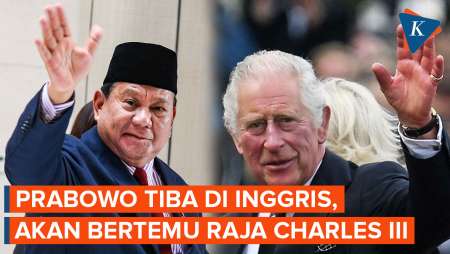 Prabowo Tiba di Inggris, Bakal Bertemu Raja Charles III dan PM Keir Starmer