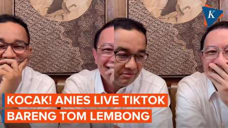 Anies dan Tom Lembong ‘Live TikTok’, Diminta Tirukan Suara Singa