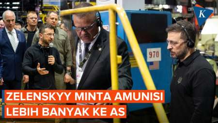 Zelenskyy Kunjungi Pabrik Amunisi di AS, Minta Lebih Banyak Lagi