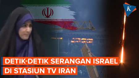 Detik-detik Serangan Israel Hantam Gedung Stasiun TV Iran, Ada Suara Keras Ledakan