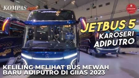 JET BUS 5 KAROSERI ADIPUTRO | Keliling Melihat Bus Mewah Baru Adiputro di GIIAS 2023