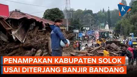 Penampakan Solok Usai Diterjang Banjir Bandang, 1 Orang Ditemukan Meninggal