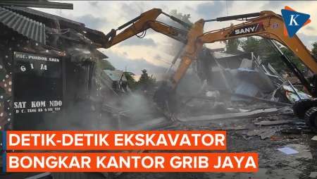 Momen Markas GRIB Jaya di Tangsel Dibongkar Buntut Konflik di Lahan BMKG