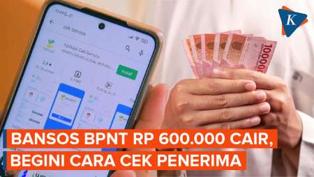 Bansos BPNT Mei 2026 Rp 600.000 Cair, Cara Cek Penerima Bisa Pakai HP
