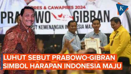 Luhut Puji Prabowo-Gibran, Sebut Simbol Harapan Indonesia Maju